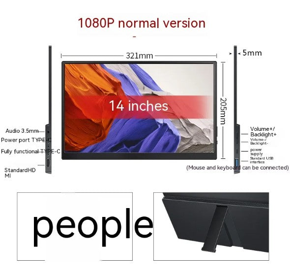 Monitor Portátil Táctil 15.6" Full HD - Pantalla IPS para Laptop, Switch y Mac