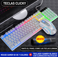 Combo Gamer Teclado Sensación Mecánica + Mouse RGB Alta Precisión PC Laptop