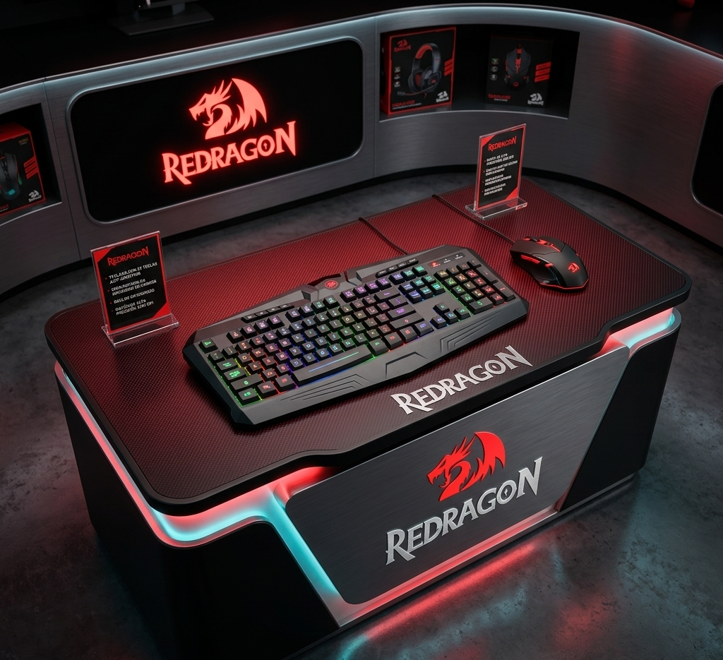 Kit Gamer Pro Redragon: Teclado Mecánico 104 Teclas Anti-Ghosting y Mouse RGB 3200 DPI