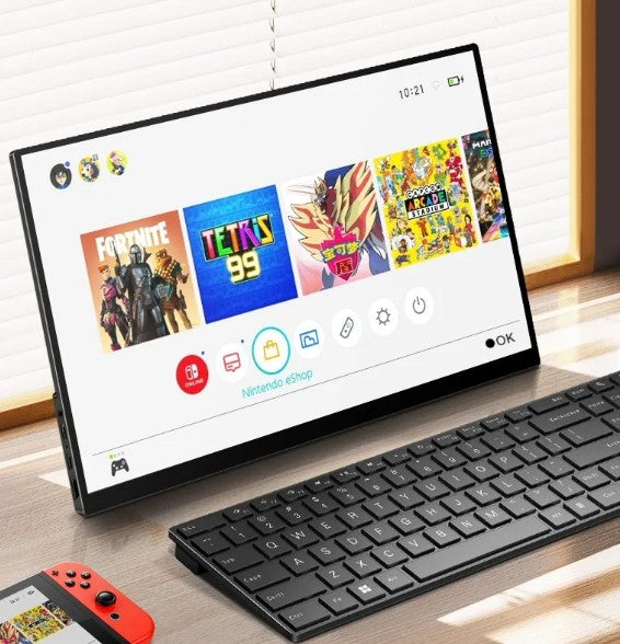 Monitor Portátil Táctil 15.6" Full HD - Pantalla IPS para Laptop, Switch y Mac